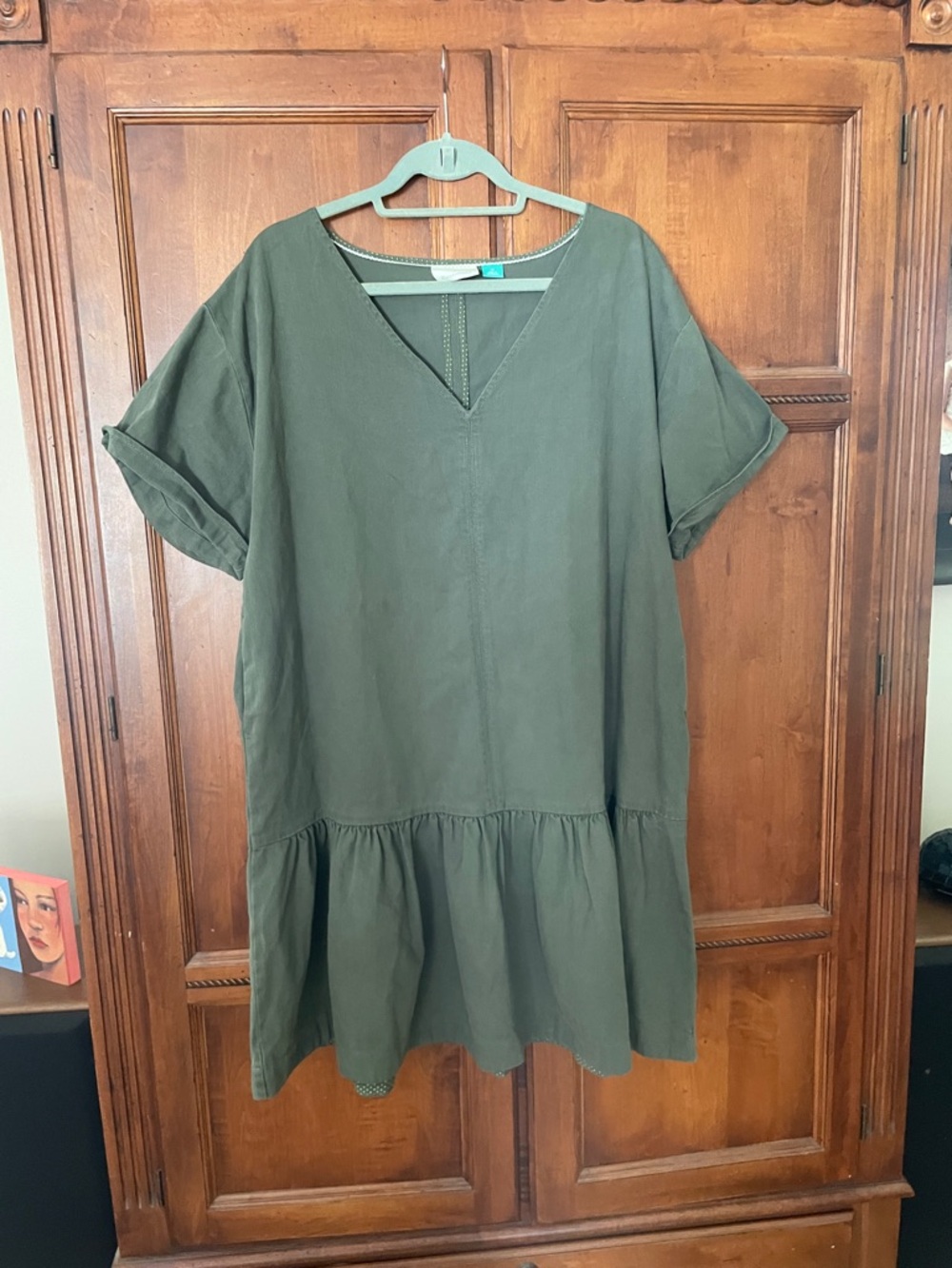 Maeve Olive Green Dress 1X